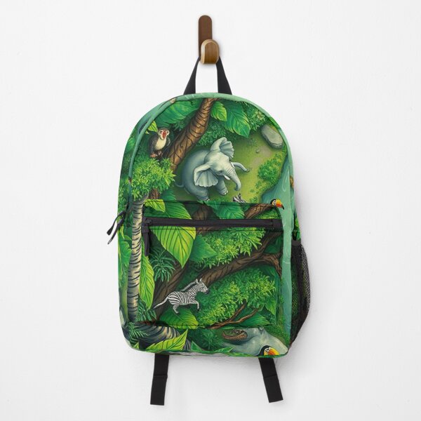 Item preview, Top-down view of a vibrant jungle teeming with life designed and sold by 1R6V.