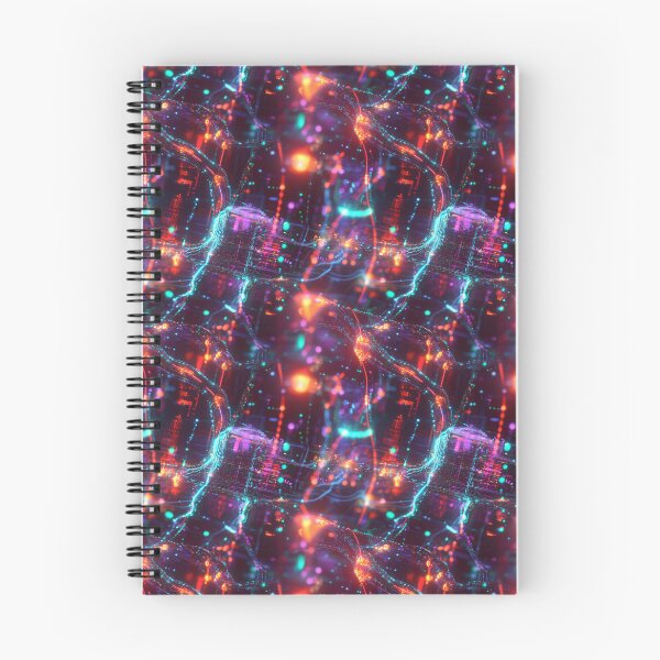 Item preview, Light Synapses Abstract Neural Network designed and sold by MidArtForge.