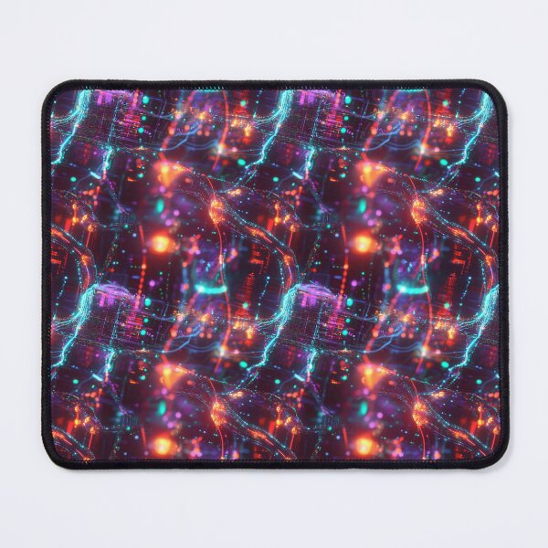 Item preview, Light Synapses Abstract Neural Network designed and sold by MidArtForge.