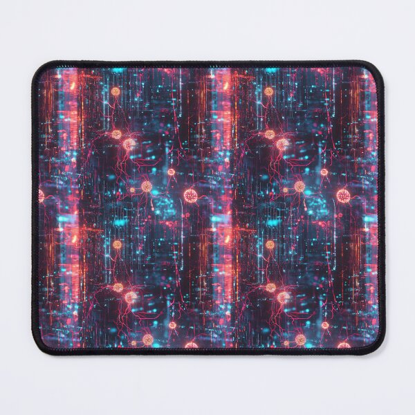 Item preview, Light Synapses Abstract Neural Network designed and sold by MidArtForge.