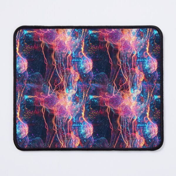 Item preview, Light Synapses Abstract Neural Network designed and sold by MidArtForge.