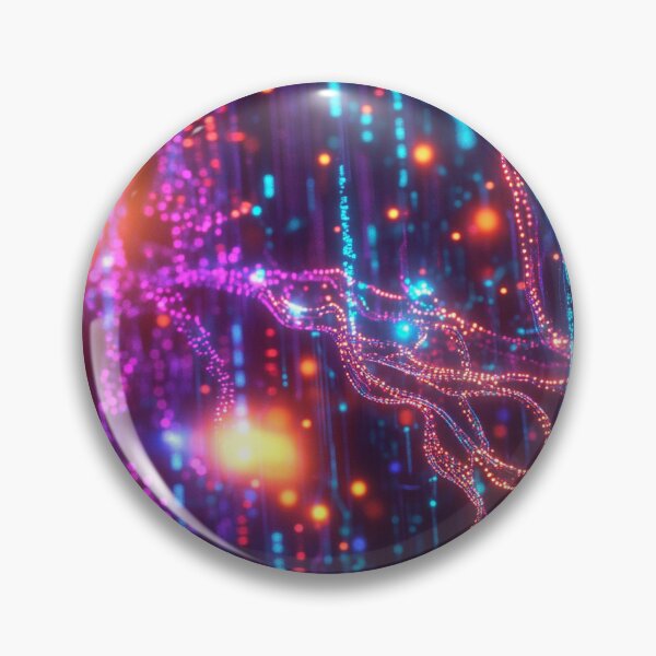 Item preview, Light Synapses Abstract Neural Network designed and sold by MidArtForge.