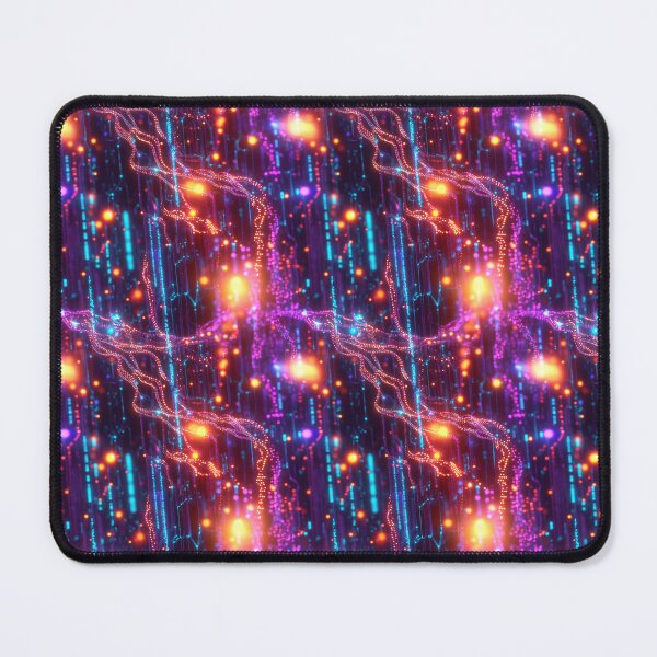 Item preview, Light Synapses Abstract Neural Network designed and sold by MidArtForge.