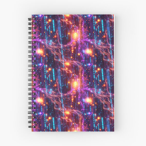 Item preview, Light Synapses Abstract Neural Network designed and sold by MidArtForge.