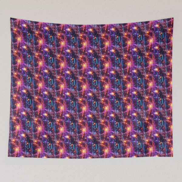 Item preview, Light Synapses Abstract Neural Network designed and sold by MidArtForge.
