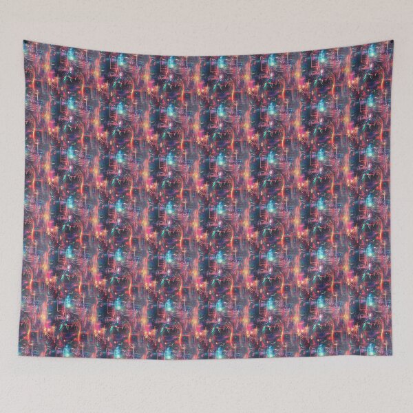 Item preview, Light Synapses Abstract Neural Network designed and sold by MidArtForge.