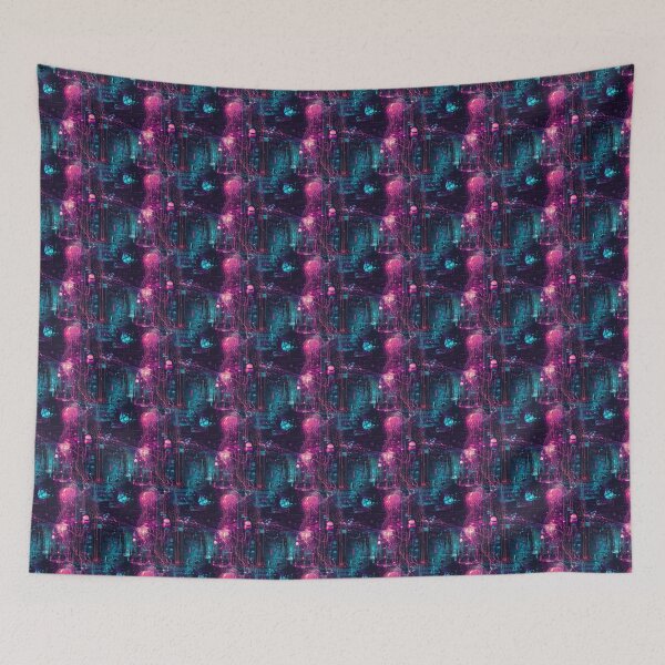 Item preview, Light Synapses Abstract Neural Network designed and sold by MidArtForge.