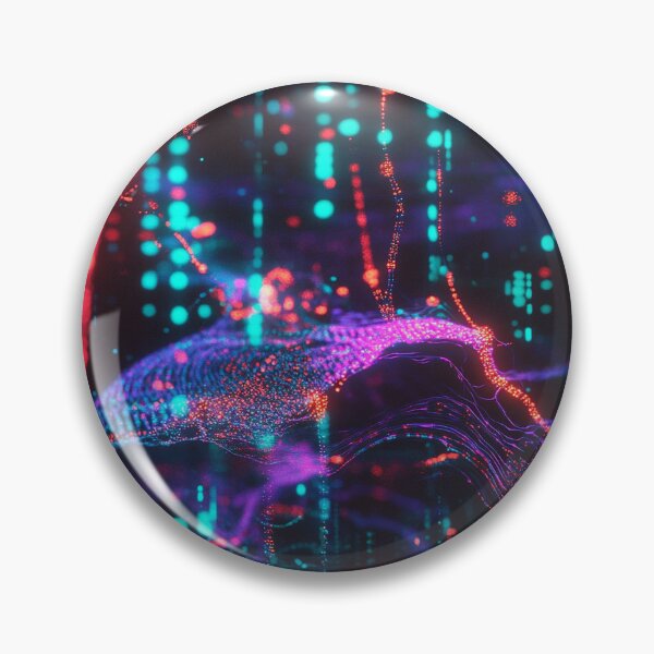 Item preview, Light Synapses Abstract Neural Network designed and sold by MidArtForge.