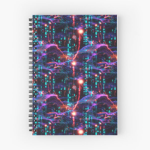 Item preview, Light Synapses Abstract Neural Network designed and sold by MidArtForge.