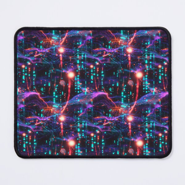 Item preview, Light Synapses Abstract Neural Network designed and sold by MidArtForge.