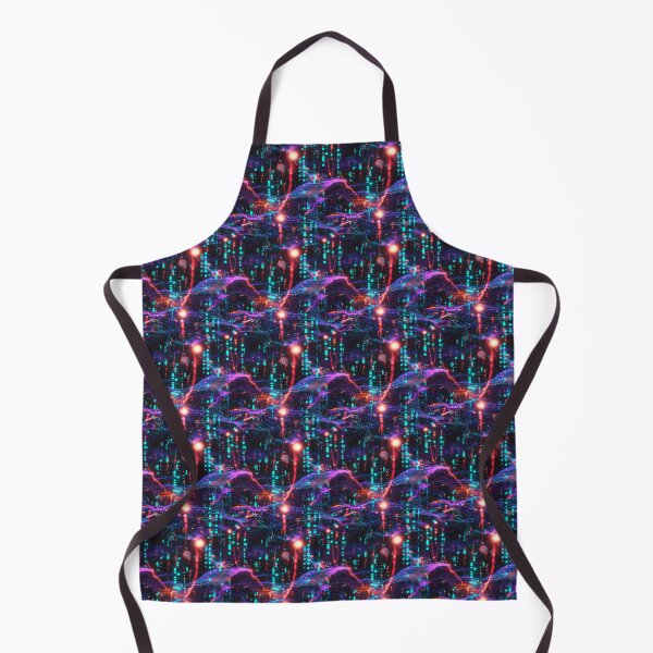 Item preview, Light Synapses Abstract Neural Network designed and sold by MidArtForge.