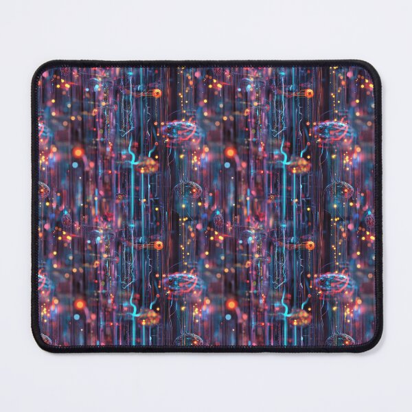 Item preview, Light Synapses Abstract Neural Network designed and sold by MidArtForge.