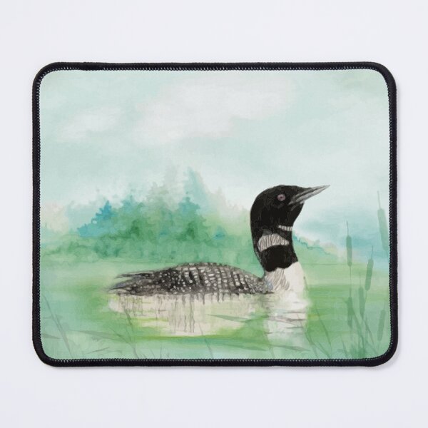 Item preview, Watercolor Common Loon Wilderness Bird designed and sold by countrymouse.