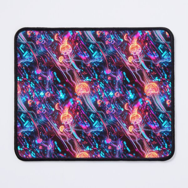 Item preview, Light Synapses Abstract Neural Network designed and sold by MidArtForge.