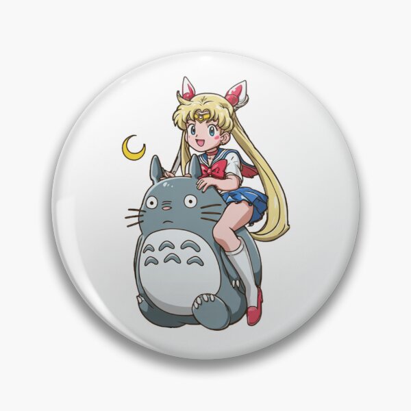 Item preview, Magical Crossover: Sailor Moon and Totoro designed and sold by pastel.moonwave.