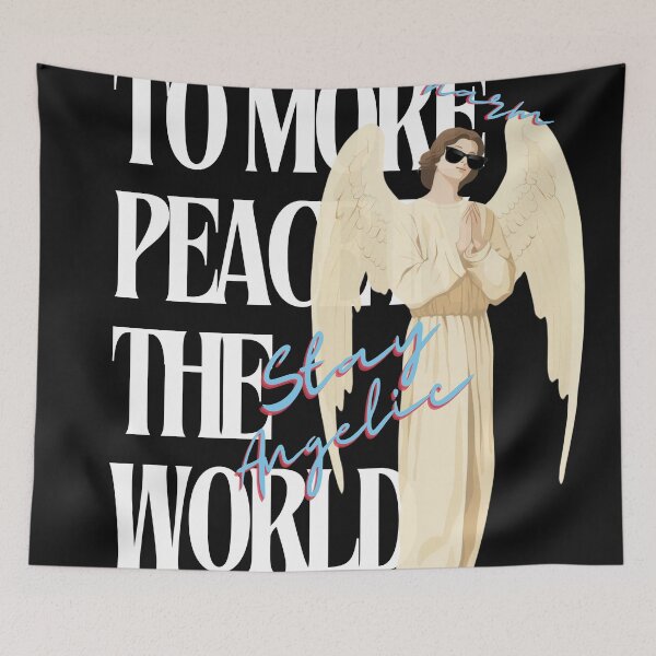 Item preview, Stay Angelic – Peace in Style : peaceful angel says a quote "do no harm ,stay angelic to more peace in the world" designed and sold by deeplistic.