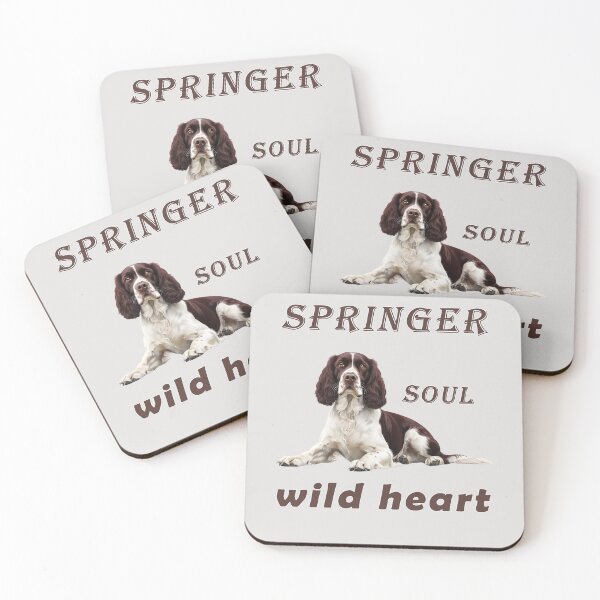 Item preview, Springer Soul, Wild Heart – Brown & White Springer Spaniel Design designed and sold by Pawtraitvibes.