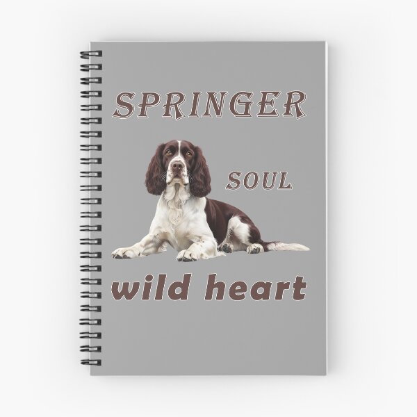 Artikelvorschau, Springer-Seele, wildes Herz – Braun-weißes Springer-Spaniel-Design entworfen und verkauft von Pawtraitvibes.