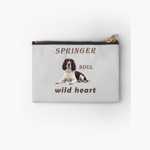 Artikelvorschau, Springer-Seele, wildes Herz – Braun-weißes Springer-Spaniel-Design entworfen und verkauft von Pawtraitvibes.