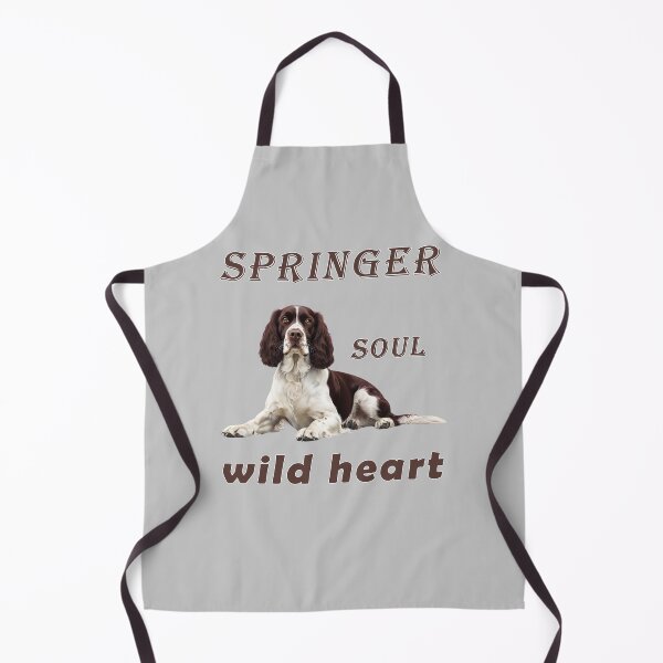 Artikelvorschau, Springer-Seele, wildes Herz – Braun-weißes Springer-Spaniel-Design entworfen und verkauft von Pawtraitvibes.