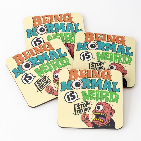 Item preview, Being Normal is Weird – Bold Monster Protest Design designed and sold by FreakyTreasures.