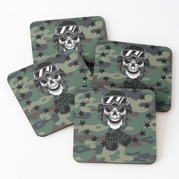 Item preview, Lethal Army Skull – Camouflage Military Warrior Design designed and sold by RINCÓN CREATIVO LT.