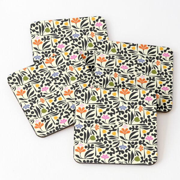 Item preview, Modern floral pattern with amorphous shapes designed and sold by Sibylle Bauer-Schmidt.