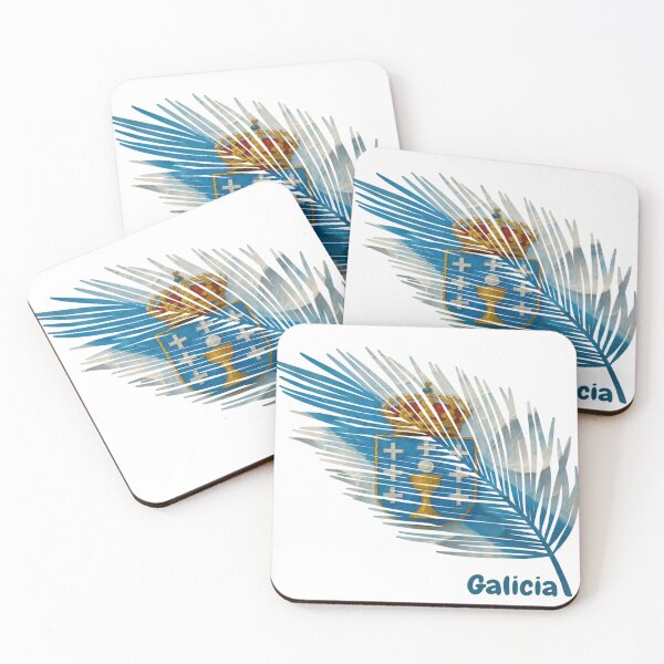Item preview, Abstract Flag of Galicia – Feather Design designed and sold by ArteJorge48.