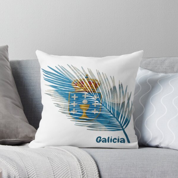 Item preview, Bandera Abstracta de Galicia – Diseño en Forma de Pluma designed and sold by ArteJorge48.