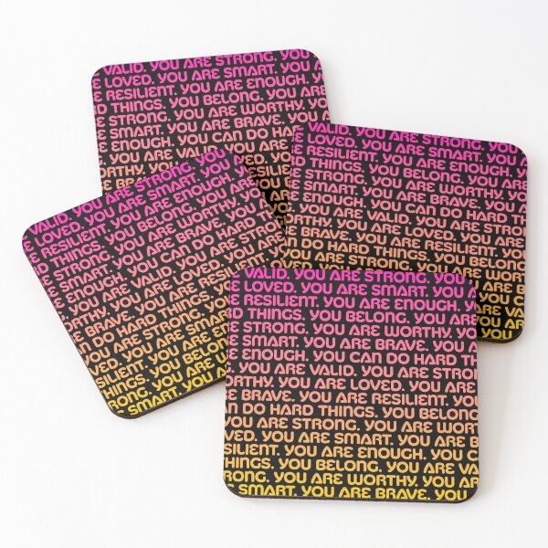 Item preview, Affirmations - Pink and Ochre Gradient designed and sold by sillyjess.
