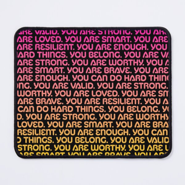 Item preview, Affirmations - Pink and Ochre Gradient designed and sold by sillyjess.