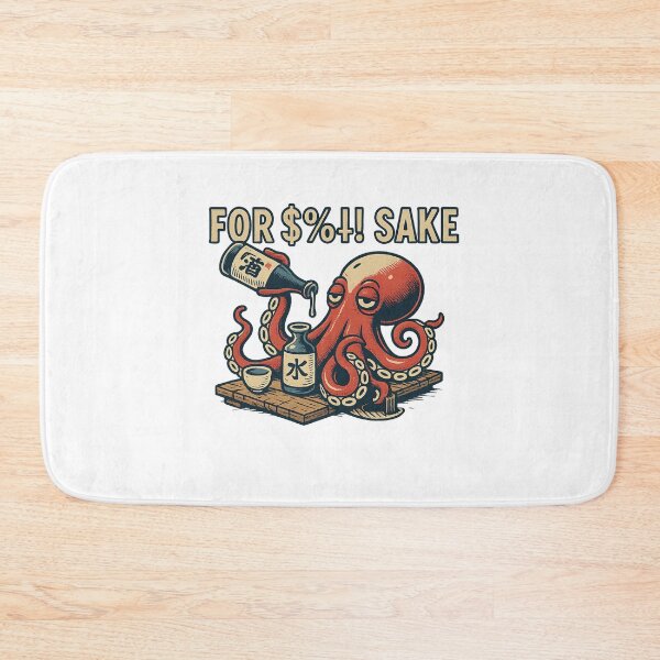 Item preview, Octopus Sake Joke - Vintage Japanese Booze Humor Art designed and sold by Blurbean.