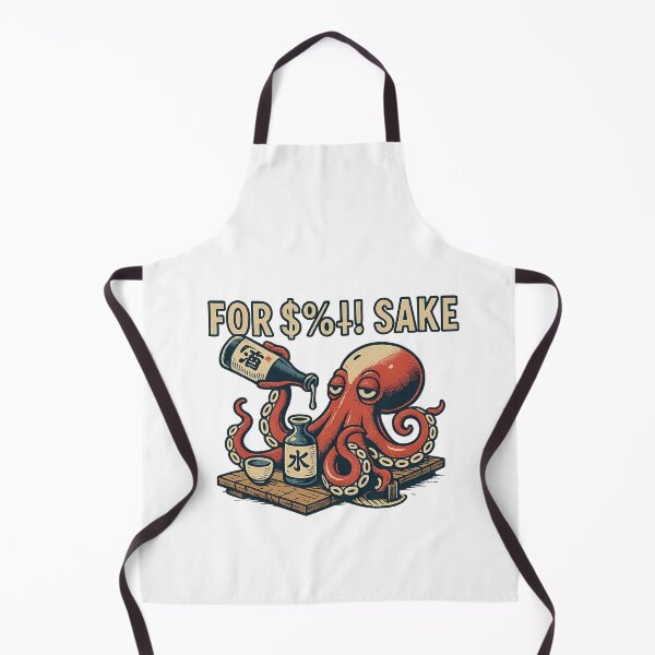 Item preview, Octopus Sake Joke - Vintage Japanese Booze Humor Art designed and sold by Blurbean.