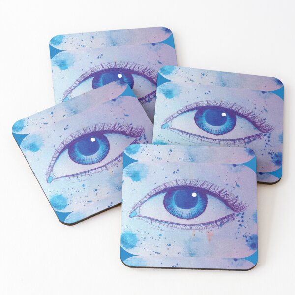 Item preview, Big blue eye - watercolor painting. designed and sold by Greitas.