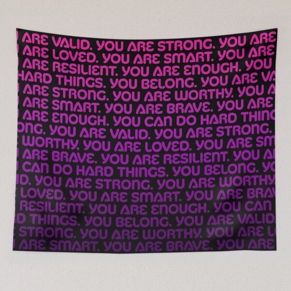 Item preview, Affirmations - Pink, Violet, Aubergine Gradient designed and sold by sillyjess.