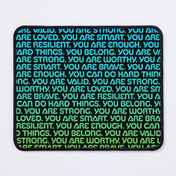 Item preview, Affirmations - Green, Teal, Sky Blue Gradient designed and sold by sillyjess.