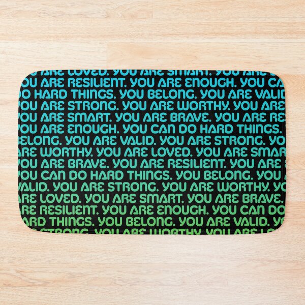 Item preview, Affirmations - Green, Teal, Sky Blue Gradient designed and sold by sillyjess.