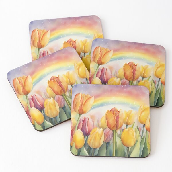Item preview, Rainbow over Tulips designed and sold by CalmnessbyChoice.