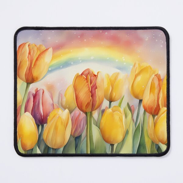 Item preview, Rainbow over Tulips designed and sold by CalmnessbyChoice.