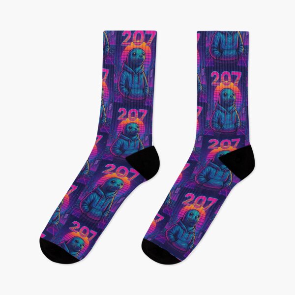 Item preview, “Seal of the City | Neon 207 Coastal Vibes” designed and sold by 207Emporium.