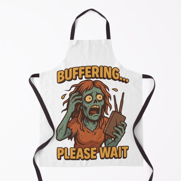 Item preview, When WiFi Dies: Cartoon Female Zombie designed and sold by Retro Boo Tee.
