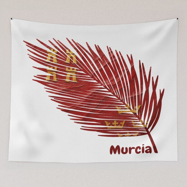 Item preview, Abstract Flag of Murcia – Feather Design designed and sold by ArteJorge48.