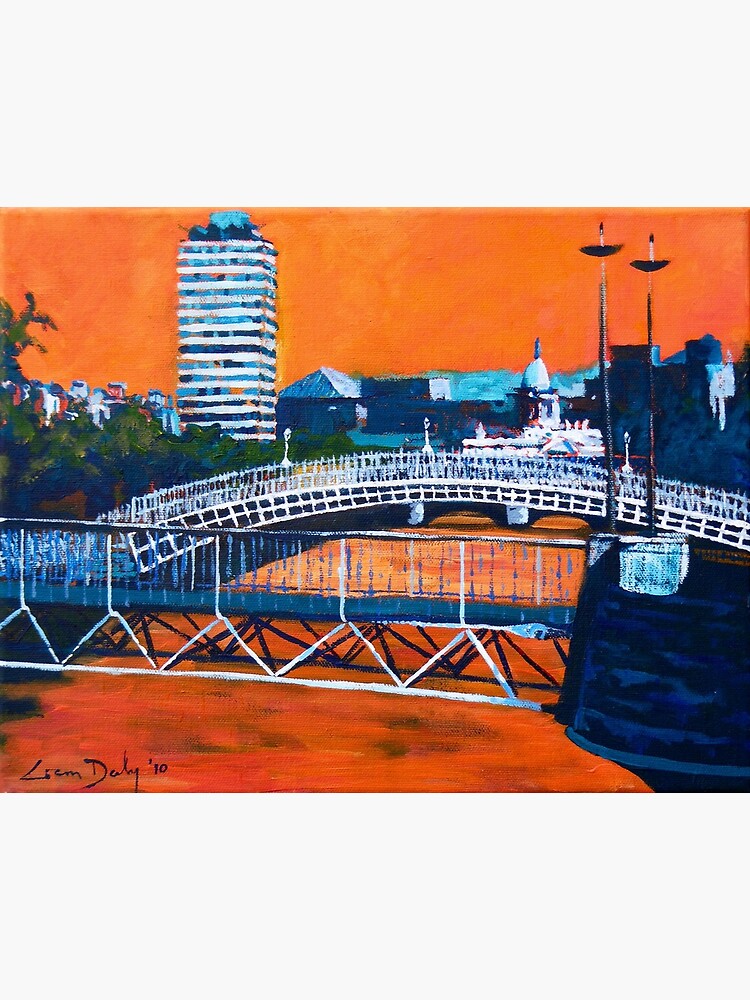 Thumbnail 3 of 3, Art Print, Liffey Bridges, Dublin designed and sold by eolai.