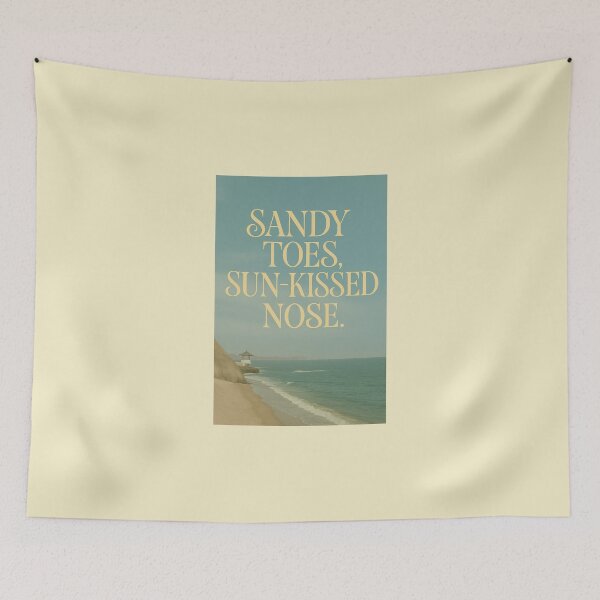 Item preview, summer cute quote, sandy toes, sun-kissed nose. designed and sold by HandmadeMood.
