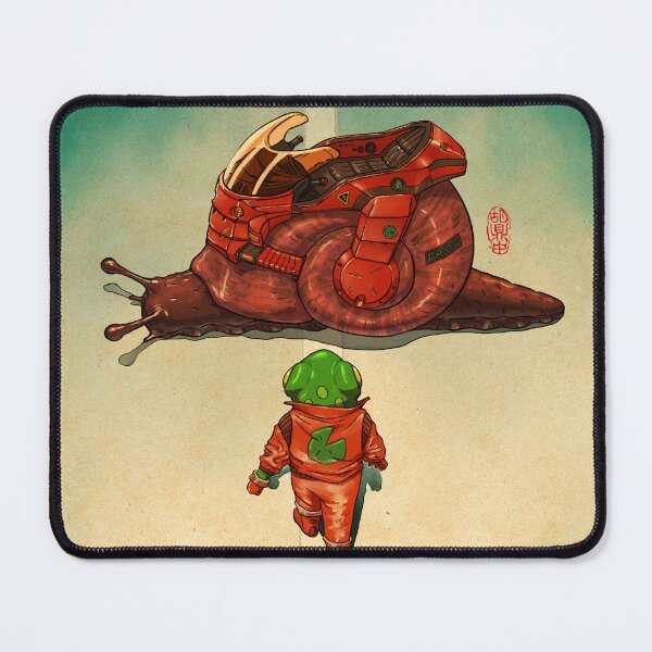 Item preview, Frog Akira Kaneda and Snail Bike Cyberpunk Illustration designed and sold by DingHuArt.
