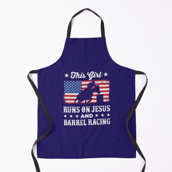 Item preview, This Girl Runs on Jesus and Barrel Racing designed and sold by jaygo.