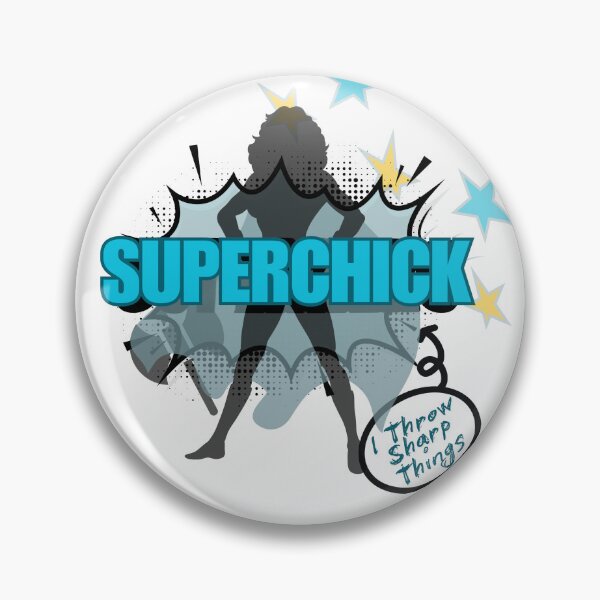 Item preview, SuperChick - Axe Knife Hatchet Throwing T-Shirt Gifts designed and sold by Bad Girlz Axe.
