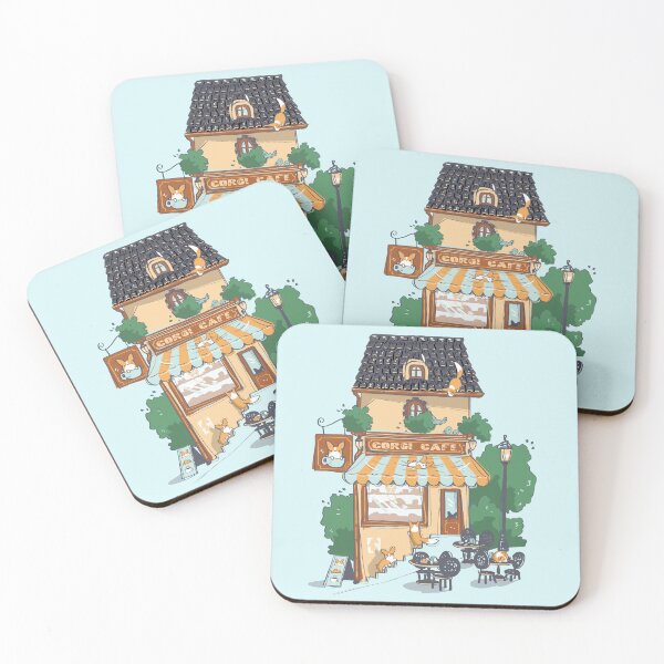 Item preview, Corgi Cafe designed and sold by panda-lab.