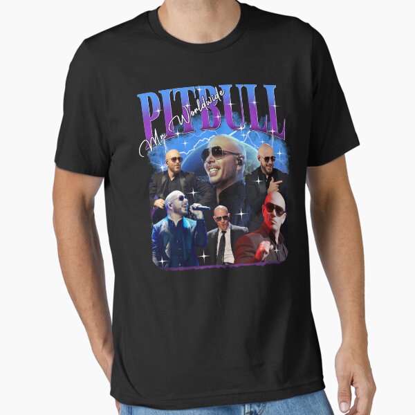 Vista previa del artículo con la obra «Pitbull Mr.Worldwide Retro 90s», diseñado y vendido por revodrew4.