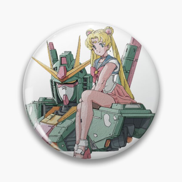 Item preview, A Meeting of Worlds: Sailor Moon and the Gundam designed and sold by pastel.moonwave.